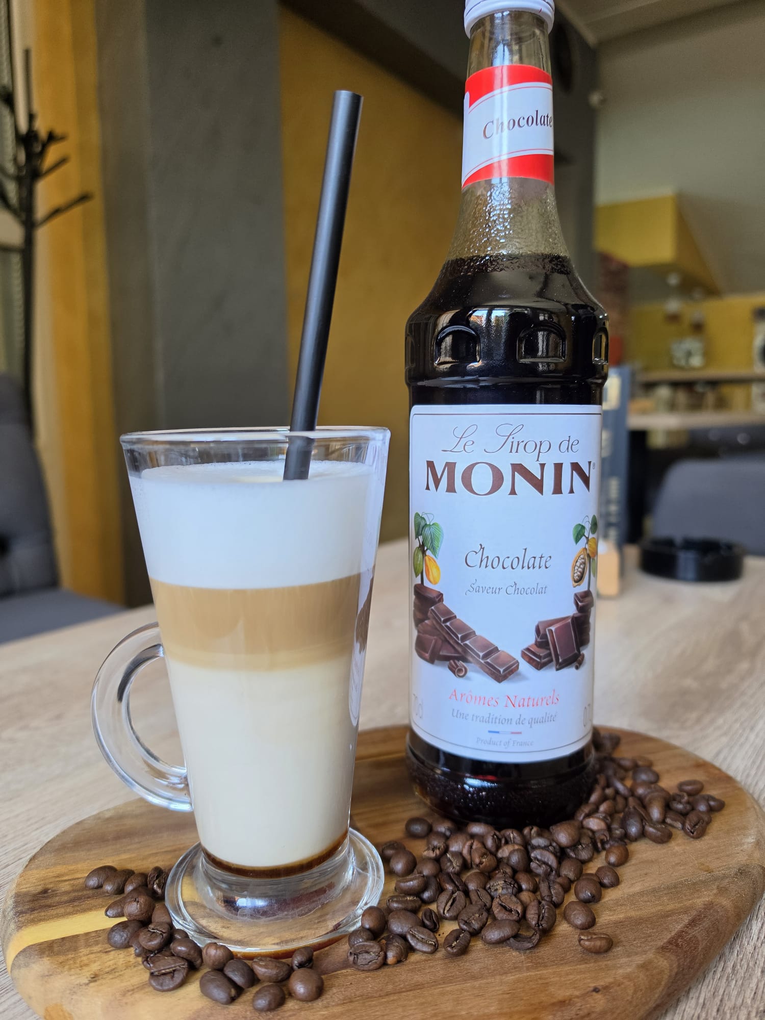 Cappuccino with foam art