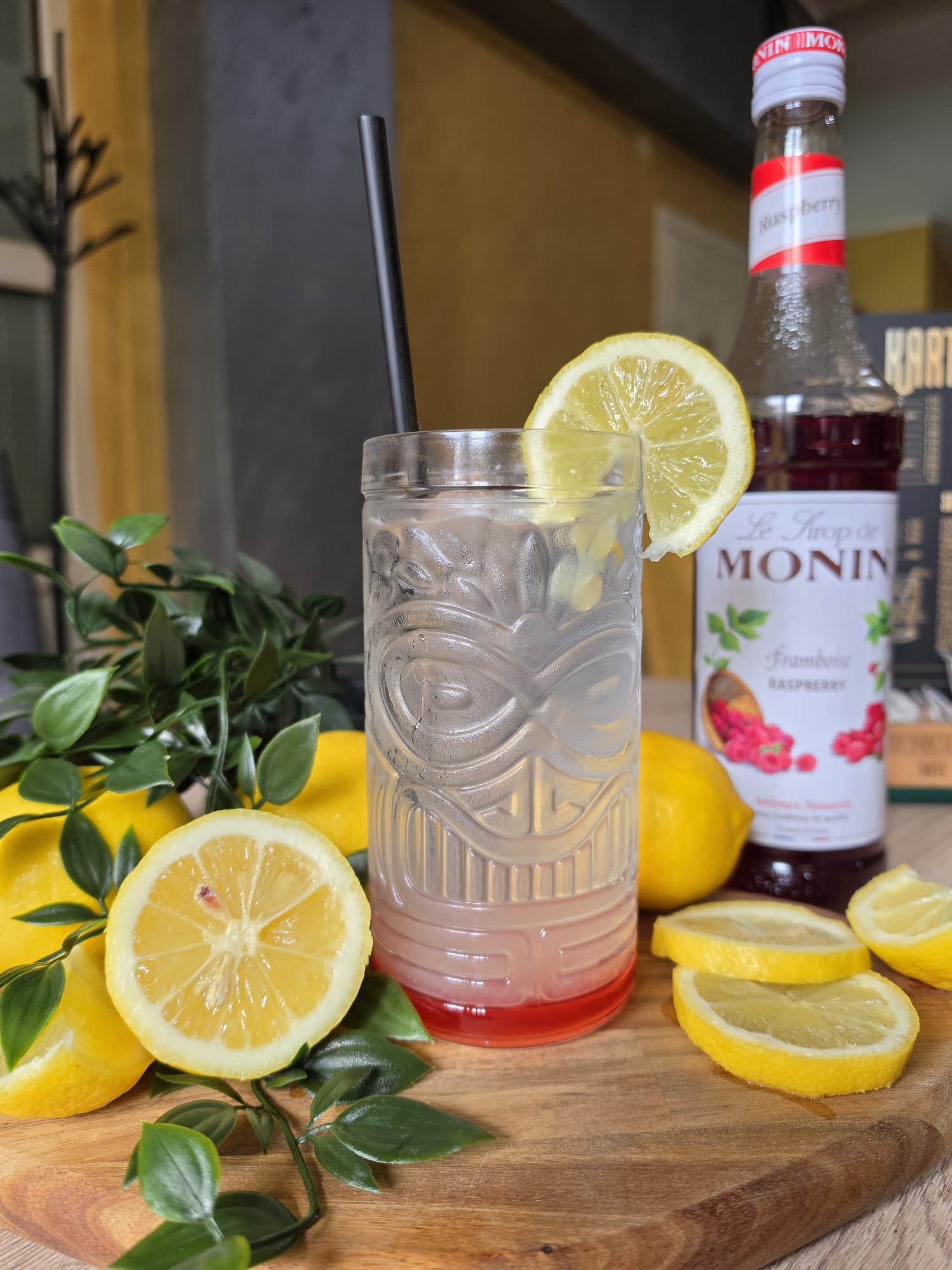 Aerial view of multiple latte art cups